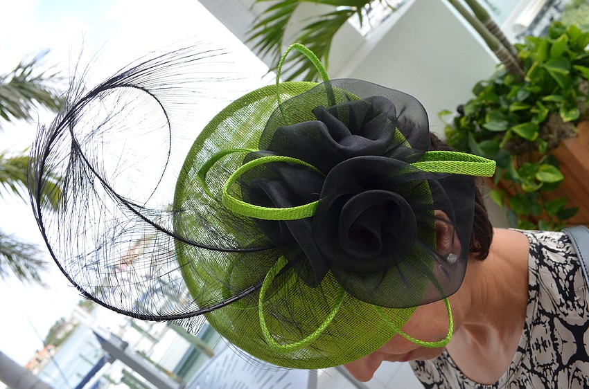 Jeannine Mullanâ€™s hat was handmade in London.