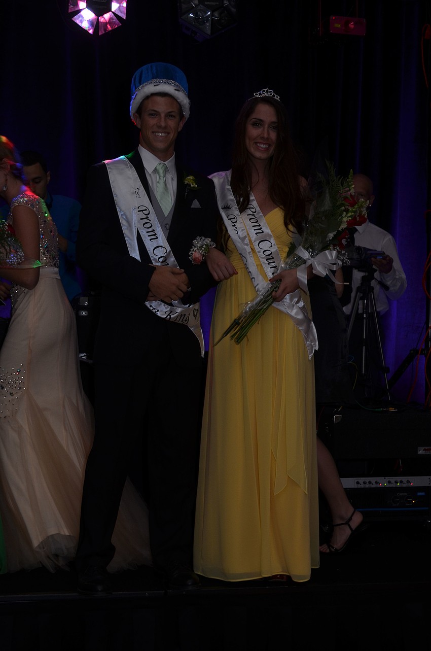 Alex Auchey and Jaclyn Falconetti were voted prom king and queen.