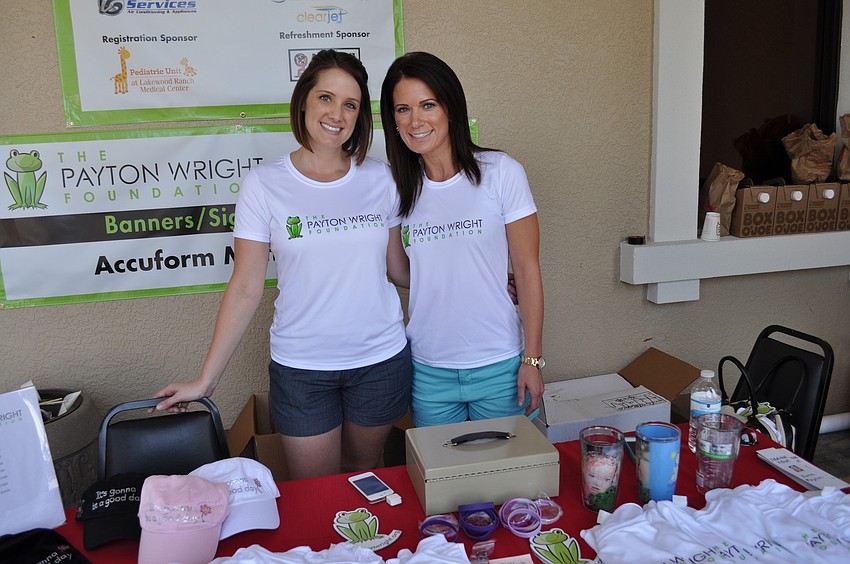 Jen Rust and Amanda Pileggi sold merchandise.