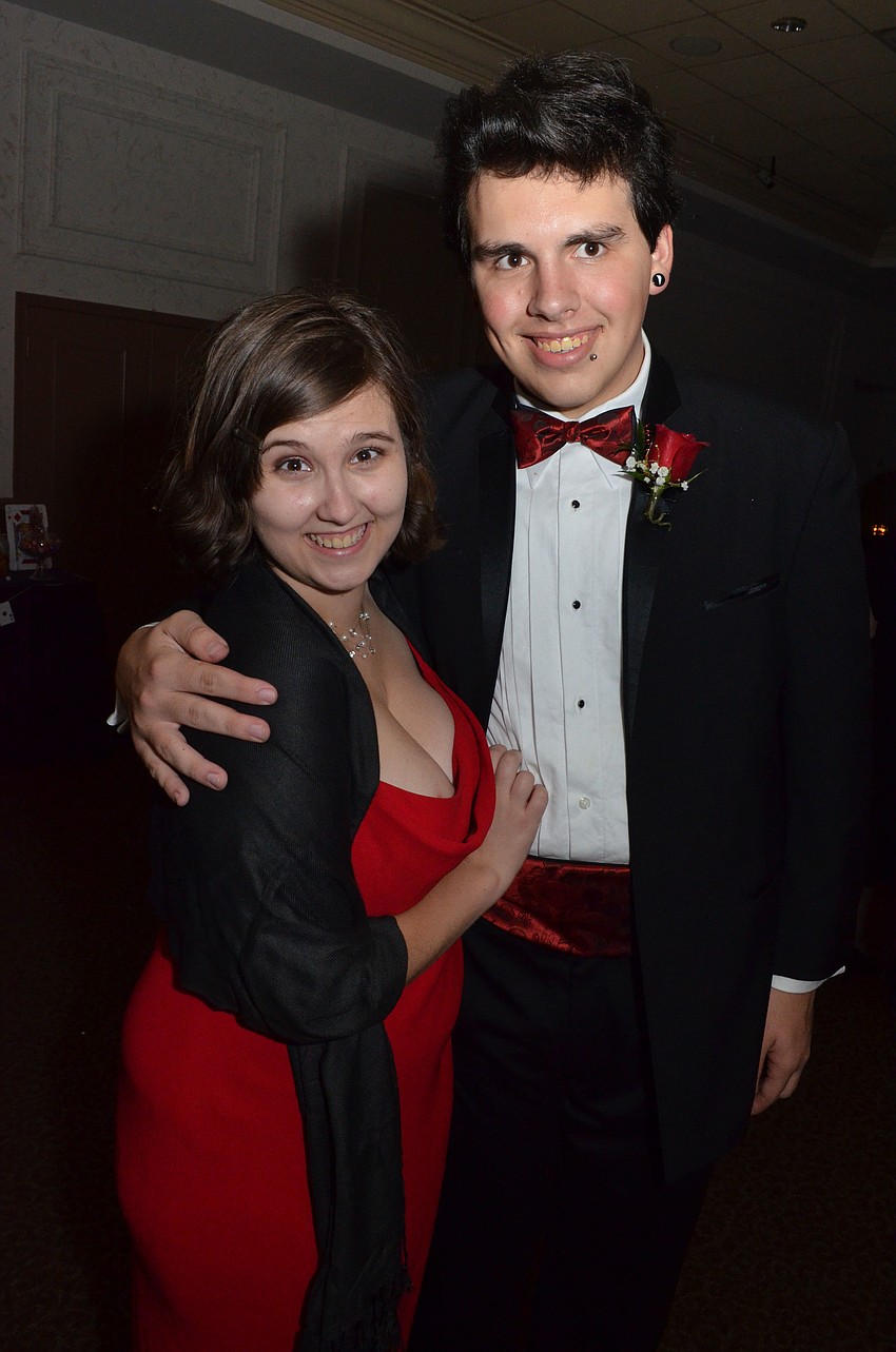 Chloe Eagen and her date Derek Wyoumanf