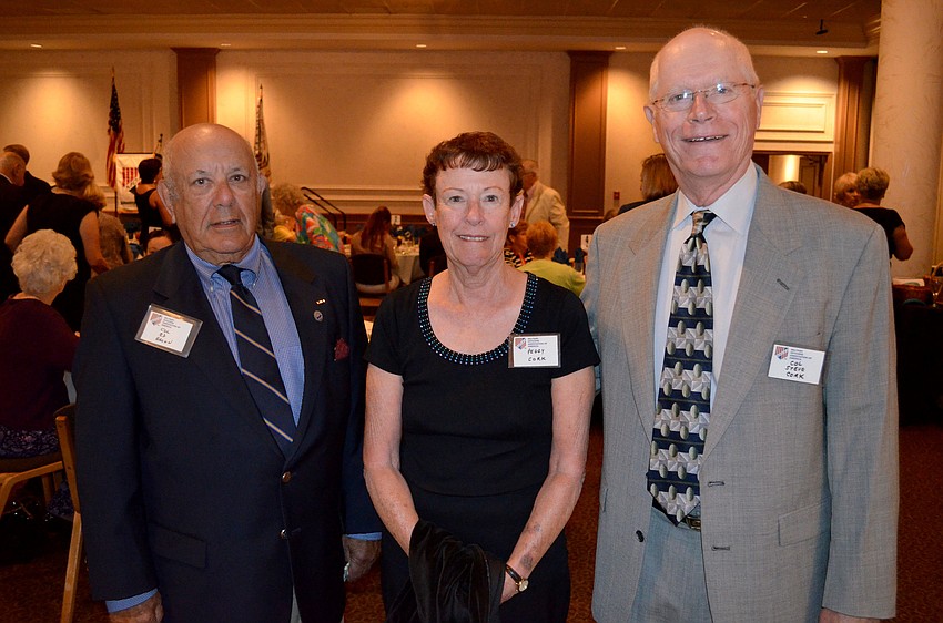 Edward Brown with Peggy and Steve Cork