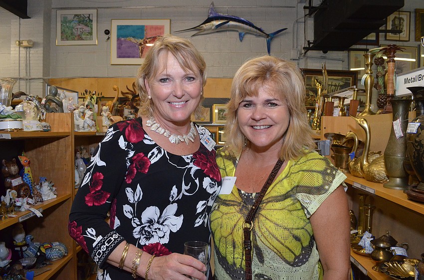 In-take manager of Womenâ€™s Exchange Susannah Hammersley and mother of scholarship recipient Kyle Leicht, Sara