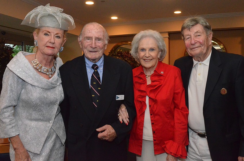 Sally and Jack Jaret with Margaret Ferguson and George Fearnley
