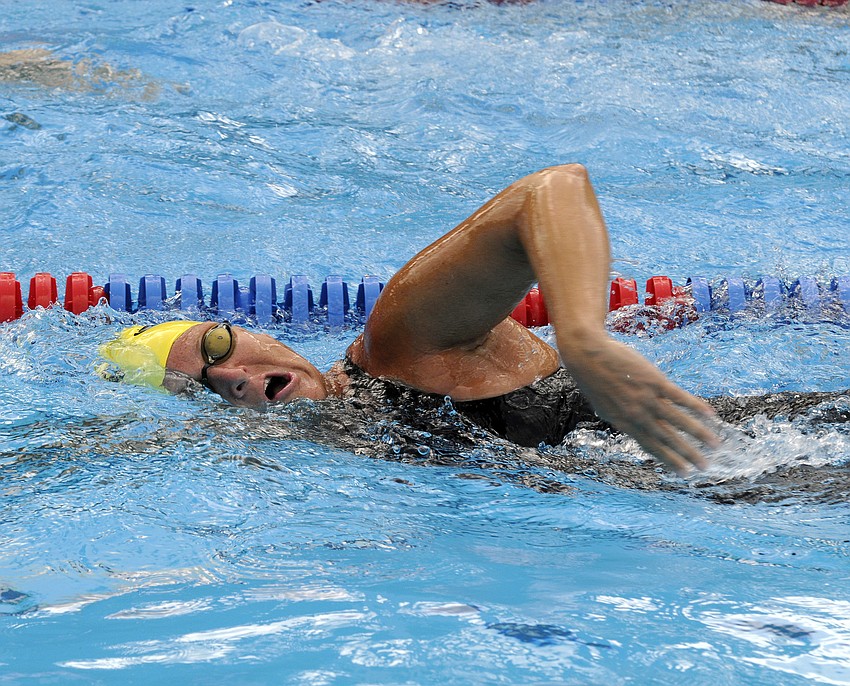 Sarasota resident Laura Dissington has been swimming for the Sarasota YMCA Sharks Masters swim team since it began.