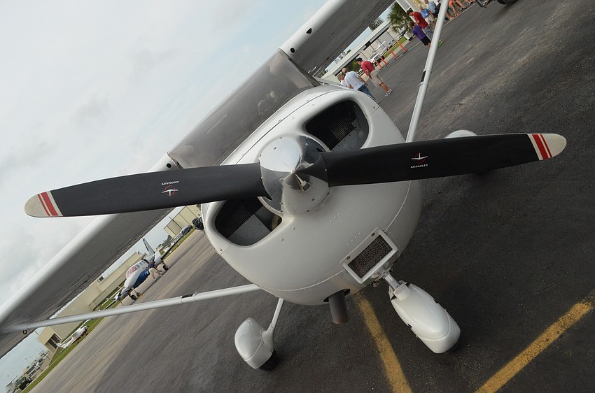 Children flew in this Cessna 172 SP. It has 180 horsepower.