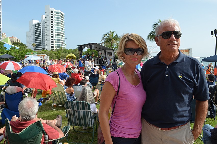 Aida and Fred Matic came out to enjoy the atmosphere and the music.