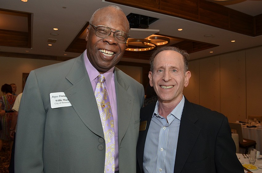 Vice Mayor Willie Shaw and commissioner for the Sarasota-Manatee Airport Authority Dr. Peter A. Wish