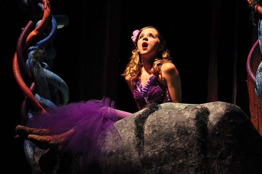 Ariel, portrayed by Skylar Homan, 12, sings of her love for humans.
