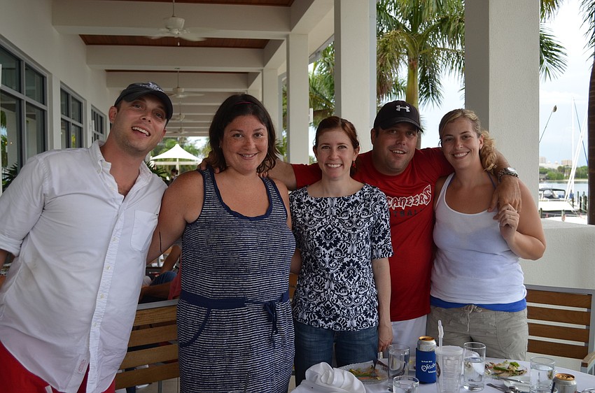 Scott and Stacey Stuart, Nan Morgan, and Frank and Adria Kayser