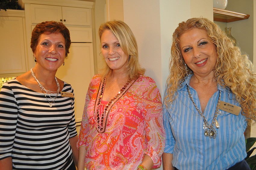 Maggie Nasser of Rosedale Realty, Dawn Merrill of John Neal Homes and Teresa Witte of RE/MAX