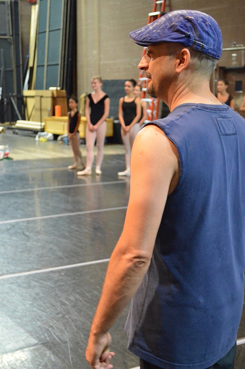 Sarasota Ballet Summer Intensive faculty member Javier Dubrocq teaches a partnering class