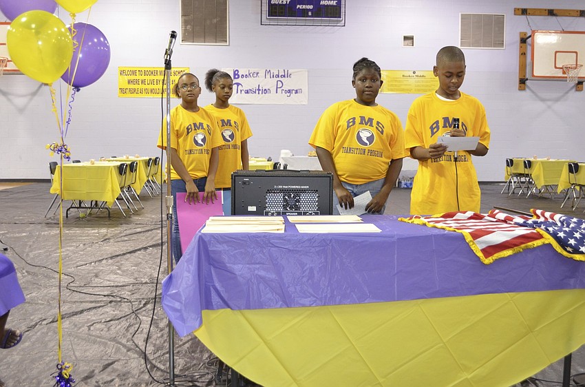La'Shayla Thorne, Omari Davis, Laniya Smith and Marqus Davis