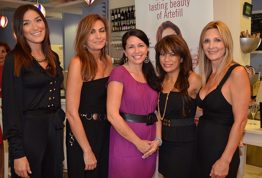 Ashley Bafia, Leslie Power, Kay Mathers, Dr. Melinda Lacerna and Shelley Kyser