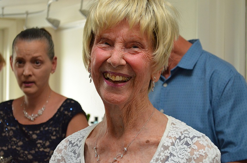 Pennie Williamâ€™s smile grew as she realized 50 of her closest friends and family were all present for her birthday