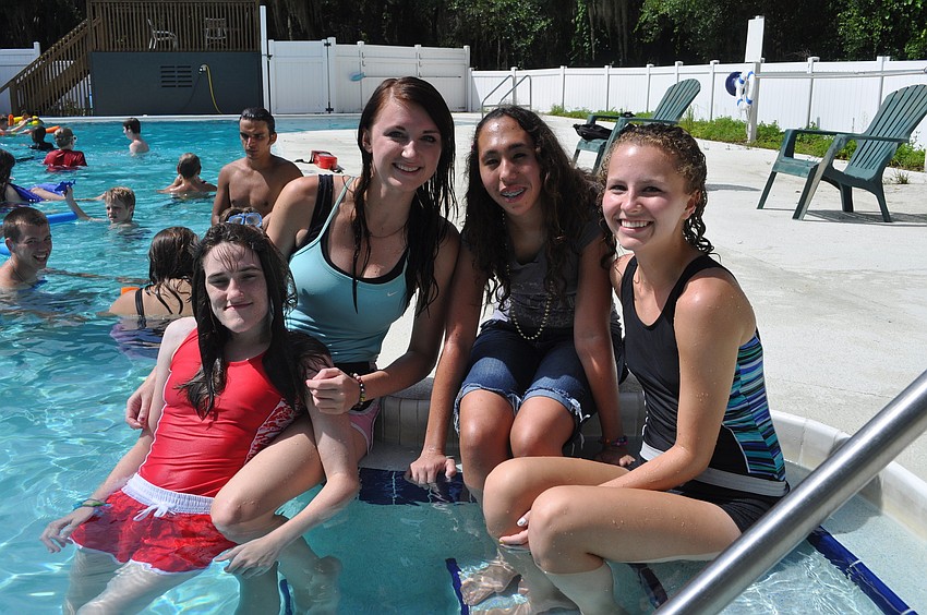 Savannah Williams, Maya McCarthy, Adria Torres and Kelsey Hallbeck