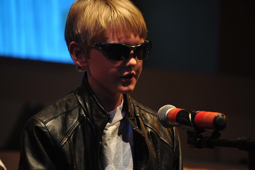 Garett Benson portrays the â€œTerminator,â€ during a song called 