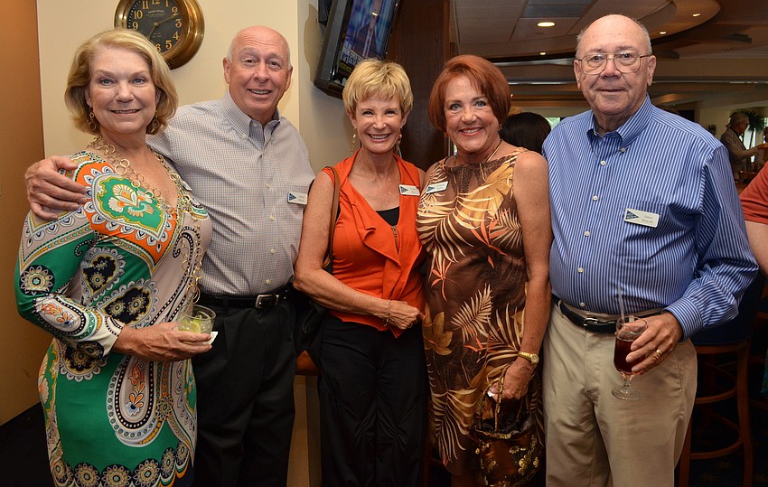 Lynn and Jimmy Hayes, Lynne Koy, Rebecca Taylor and Jamo Powell