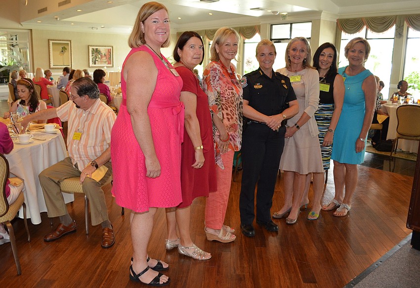 Kay Consigny, Carol Anthony, Beth Bertsch, Chief Bernadette DiPino, Sally Piccolo, Evelyn Levin and Patty Riddle