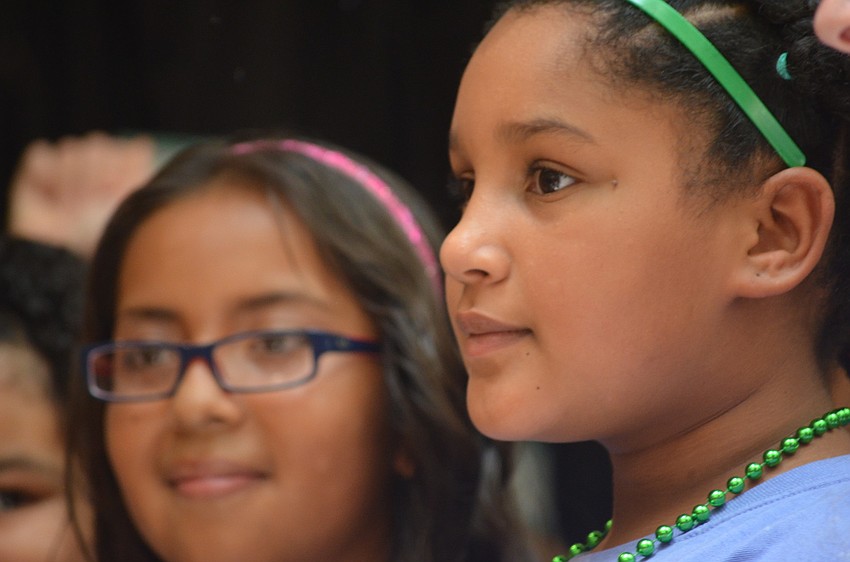 Adriana Alvarado and Zoe Smith strut out for the grand finale.