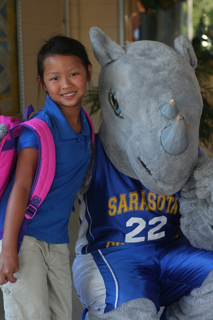 Second grader Meiyin Georgiades