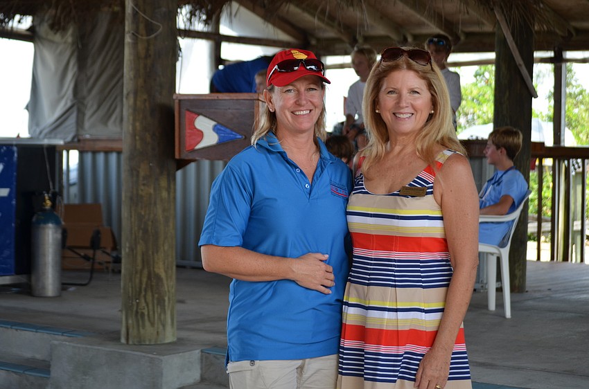 Chairwoman Donna Hillmyer with Sandra Frank