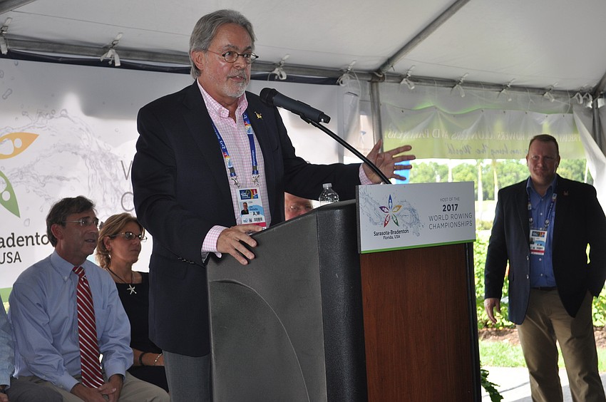 Sarasota Commissioner Joe Barbetta recounted that the International Federation of Rowing Associationâ€™s congress said of the bid: â€œIt was of sufficient high quality in every respect.â€