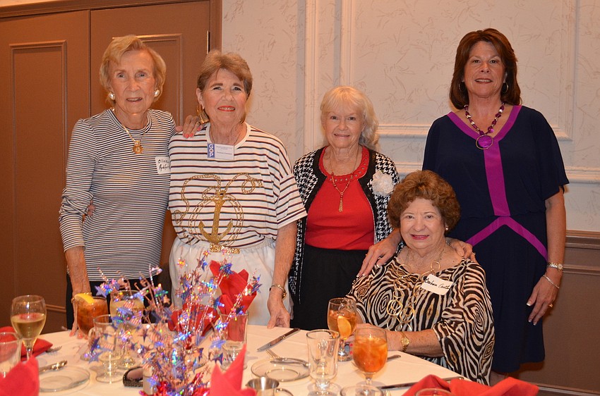 Olivia Redford, Yvonne Comeau, Kathy Rexford, Barbara Carlton and Sue Rusincovitch