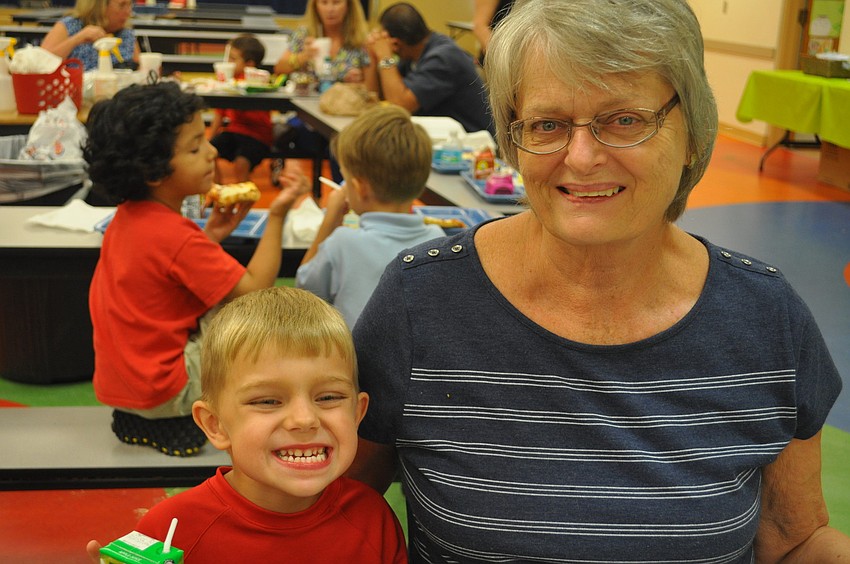 Chase Nye and Karen Gleich stop to take a photo