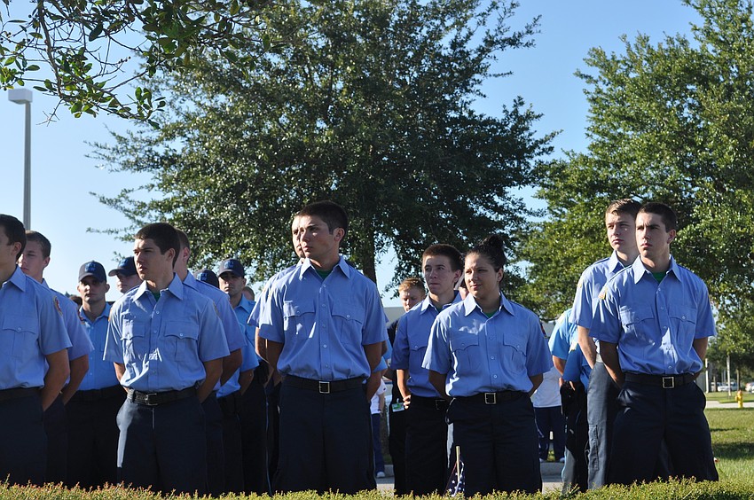 MTI students stand together.