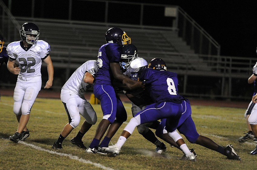 The Booker High defense posted its first shutout of the season with a 55-0 victory over ODA Sept. 12.