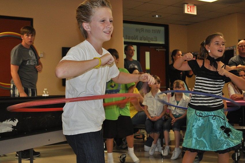 Connor Rice competed in the Hula-Hoop challenge