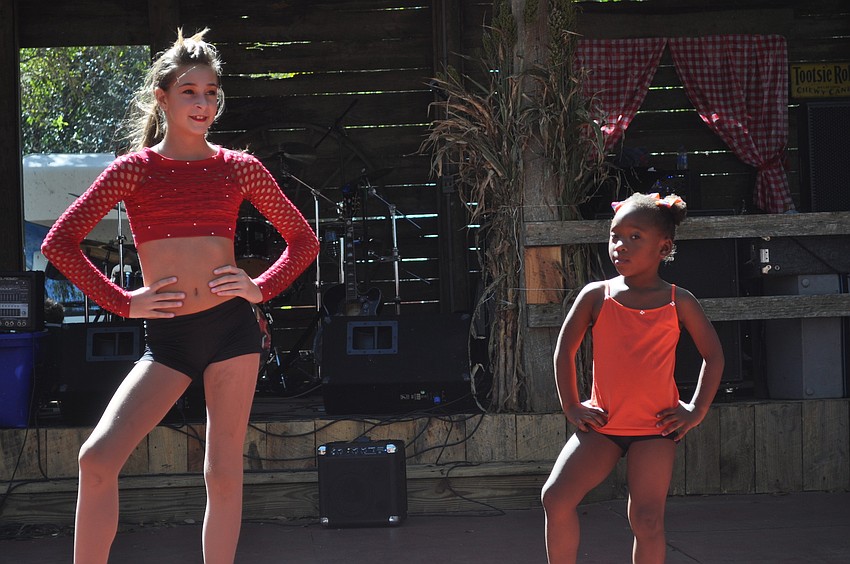 Riley Cullen and Carlye Walker of Sunrise Performing Arts danced for the crowd.