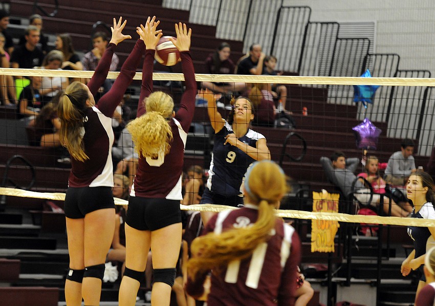 ODA junior Reanna Gregory records a kill for the Lady Thunder.