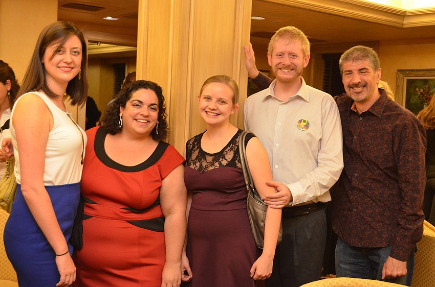 Rachel Assi, Jennifer Simms, Claire Wallace, Joe Ryan and Iain Harris