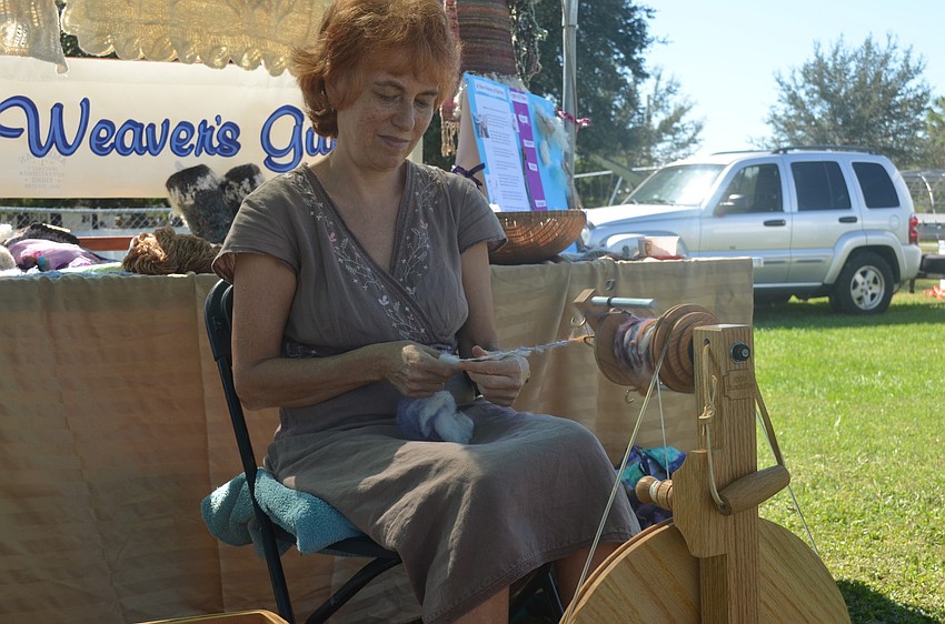 Deb Cogan from the Manasota Weavers Guild