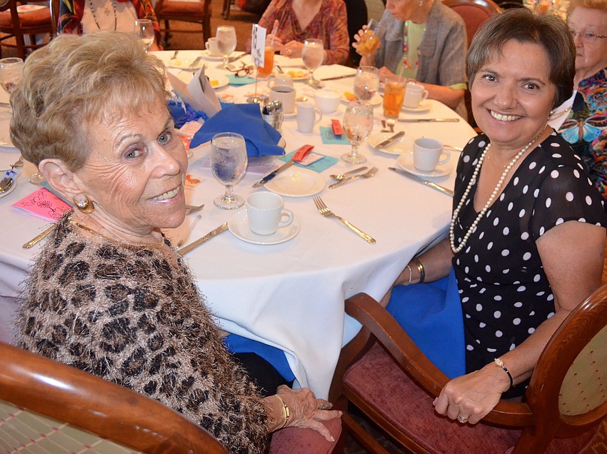 Doris Caplan laughs with her friends.