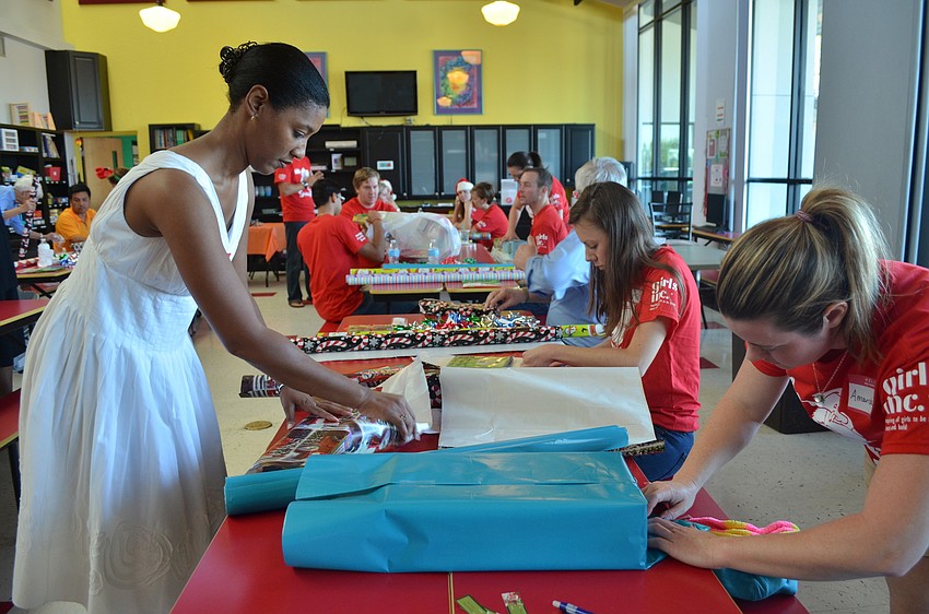 Tracy Collins, Ashley Light and Amanda Chandler were a part of the 15 YPG volunteers