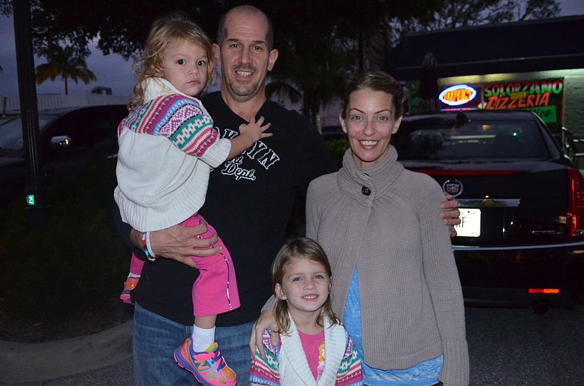 Stella, Joe, Leyarae and Lauren Hansen from Miami