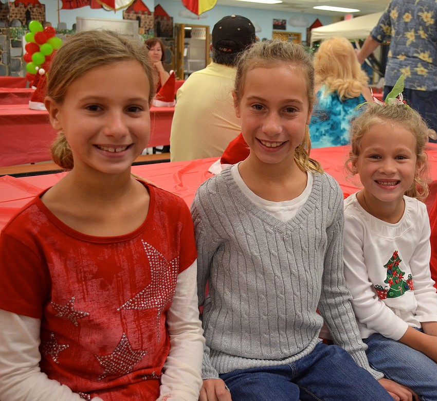 Volner sisters Kendall, 10, Allison, 10, and Delaney, 6, canâ€™t wait to see Santa.