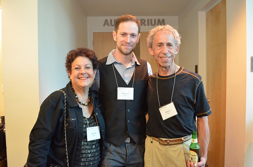 Patricia Baer, actor Brendan Ragan and Robert Baer