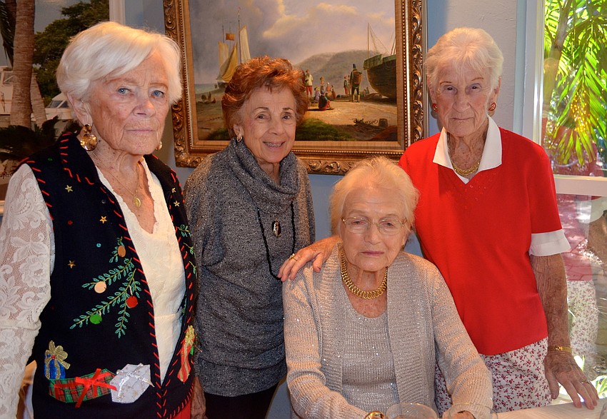 (Sitting) Barbara Falcone (Standing) Madeline Raftery, Ethel Athanas and Anne Winter