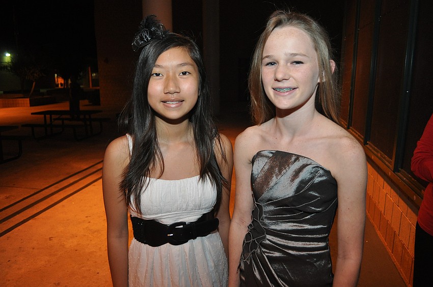 Seventh-graders My Huymh and Liz Brown