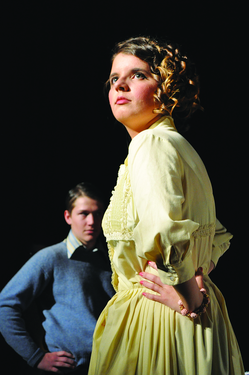 Amanda Durfee portrays one of the lead roles, Amber Von Tussle, during The-Out-of-Door Academy's production of 