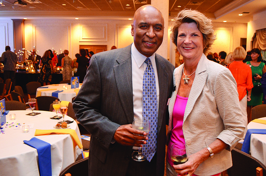 Mike Rosario and Linda Starcher at a SCOPE meeting Sept. 19.