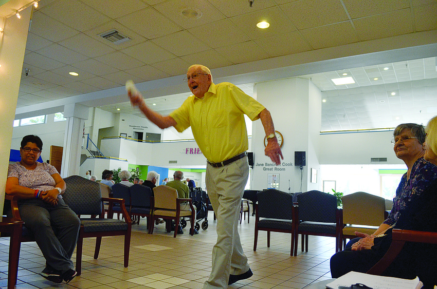 Bruce Behne plays bowling on the Nintendo Wii in February at Senior Friendship centers. Since 1973, Sarasota Senior Friendship Centers' volunteers have given 1,319,684 hours of service, worth more than $34 million to the communities they serve.