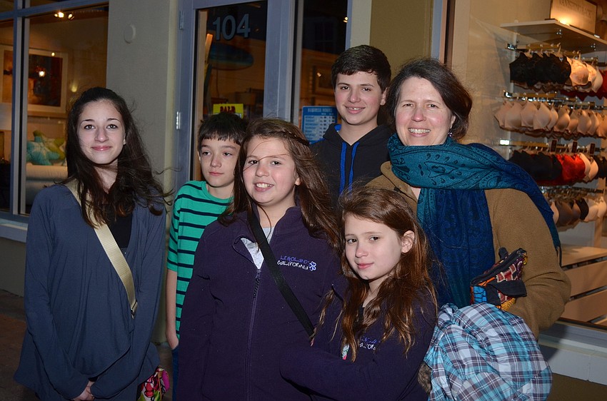 Back left: Teddy Worthman, 11, Chris Camarota, 11, and Nicole Camarota; Front left: Janet Worthman, 13, Charlotte Camarota, 11, and Catherine Camarota, 9.