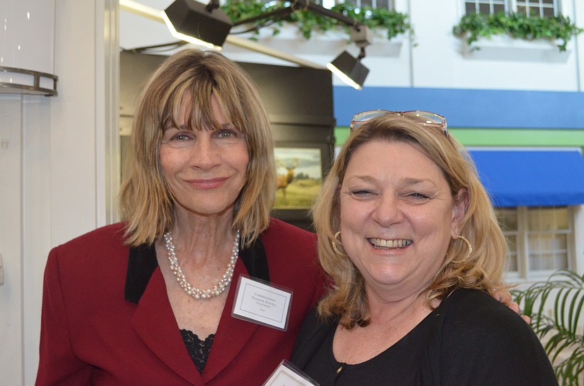 Commissioner Suzanne Atwell with Rebecca Morgan