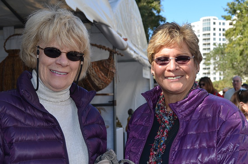 Betsy Collinge and Helen Dale came from the Farmerâ€™s Market.