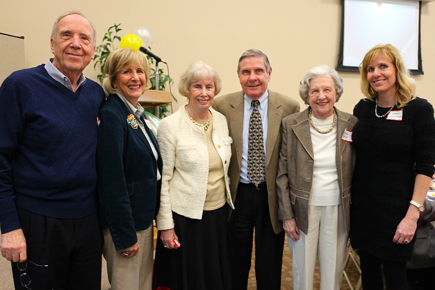 Al Siemer, Barbara Siemer, Ginny Porter, the Rev. Bruce Porter, Louise Porter and Susan Shumway