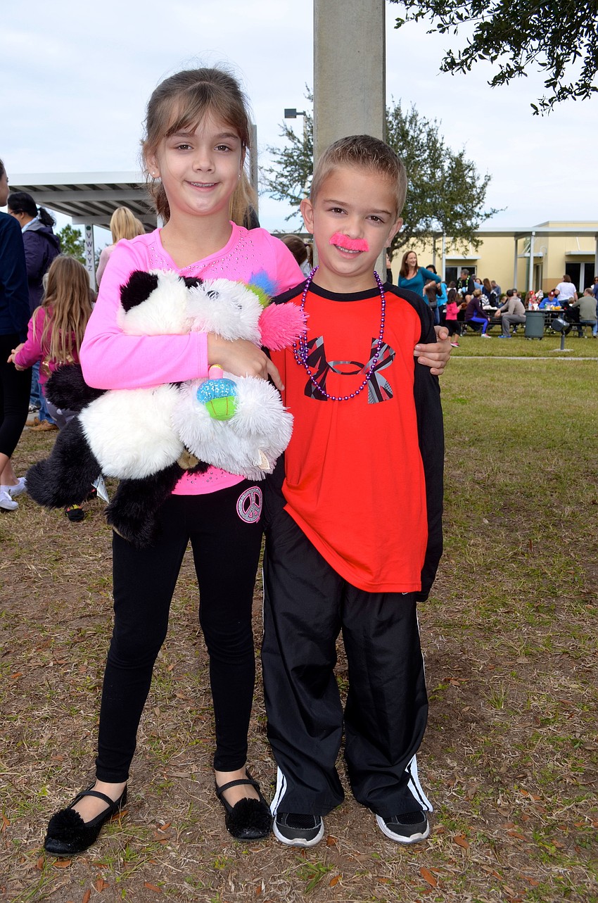 Siblings Madison Vassallo, 7, and Jaxson, 6.